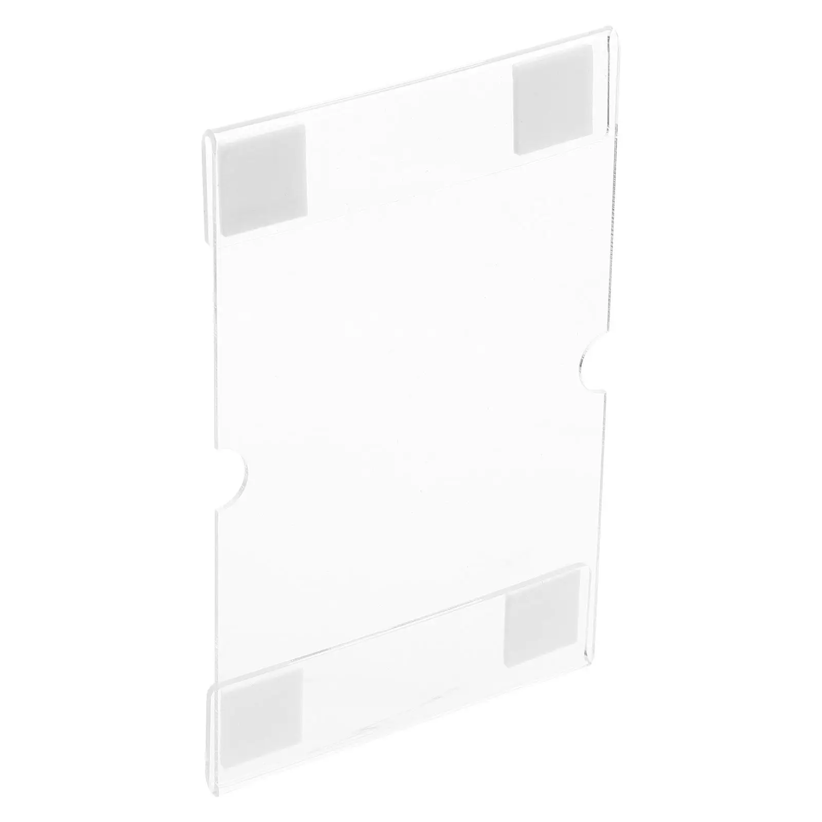 Acrylic Wall Mount Sign Holder 6x4 Inch Clear Transparent Poster Frame for Office Store Hotel School Exhibition