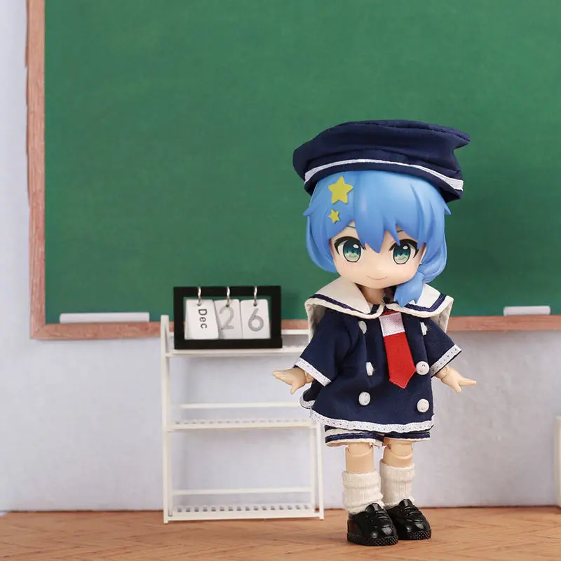 For Obitsu 11 Doll Sailor Uniform Cute Clothes Suit For OB11 Gsc 1/12 Bjd Body Doll Outfit Clothes Gift Idea