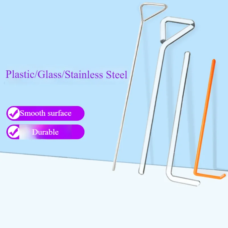 

Stainless steel coating rod glass rod sterile plastic triangle coating cell culture dish push scraper applicator