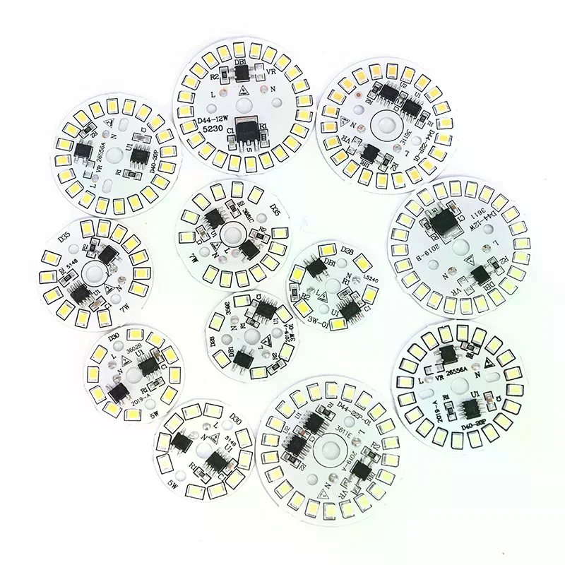 1Pcs LED Bulb Patch Lamp SMD Plate Circular Module Light Source Plate For Bulb Light