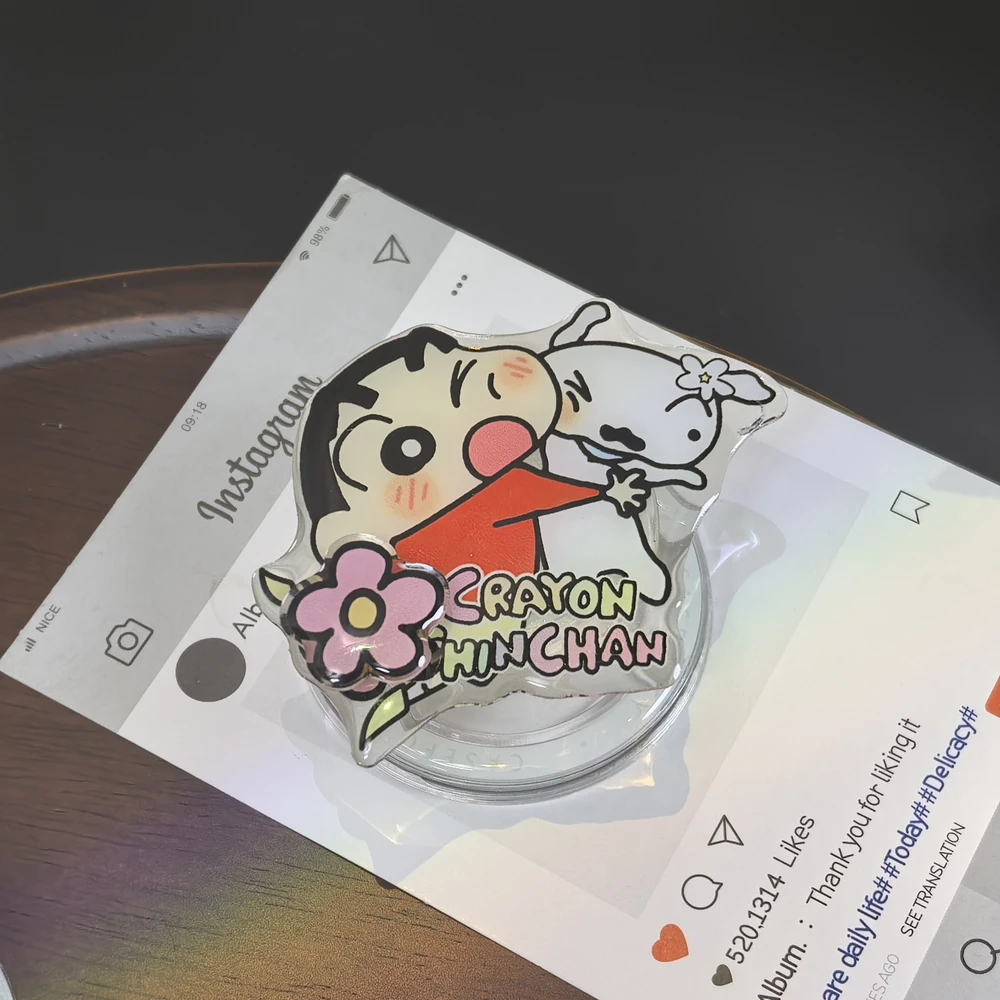 Crayon Shin-chan Niedlicher Magnetischer Handyhalter für Magsafe, Griptok Grip Tok Ständer für iPhone und Samsung, Faltbarer Kabelloser Ladehalter – Detail 17