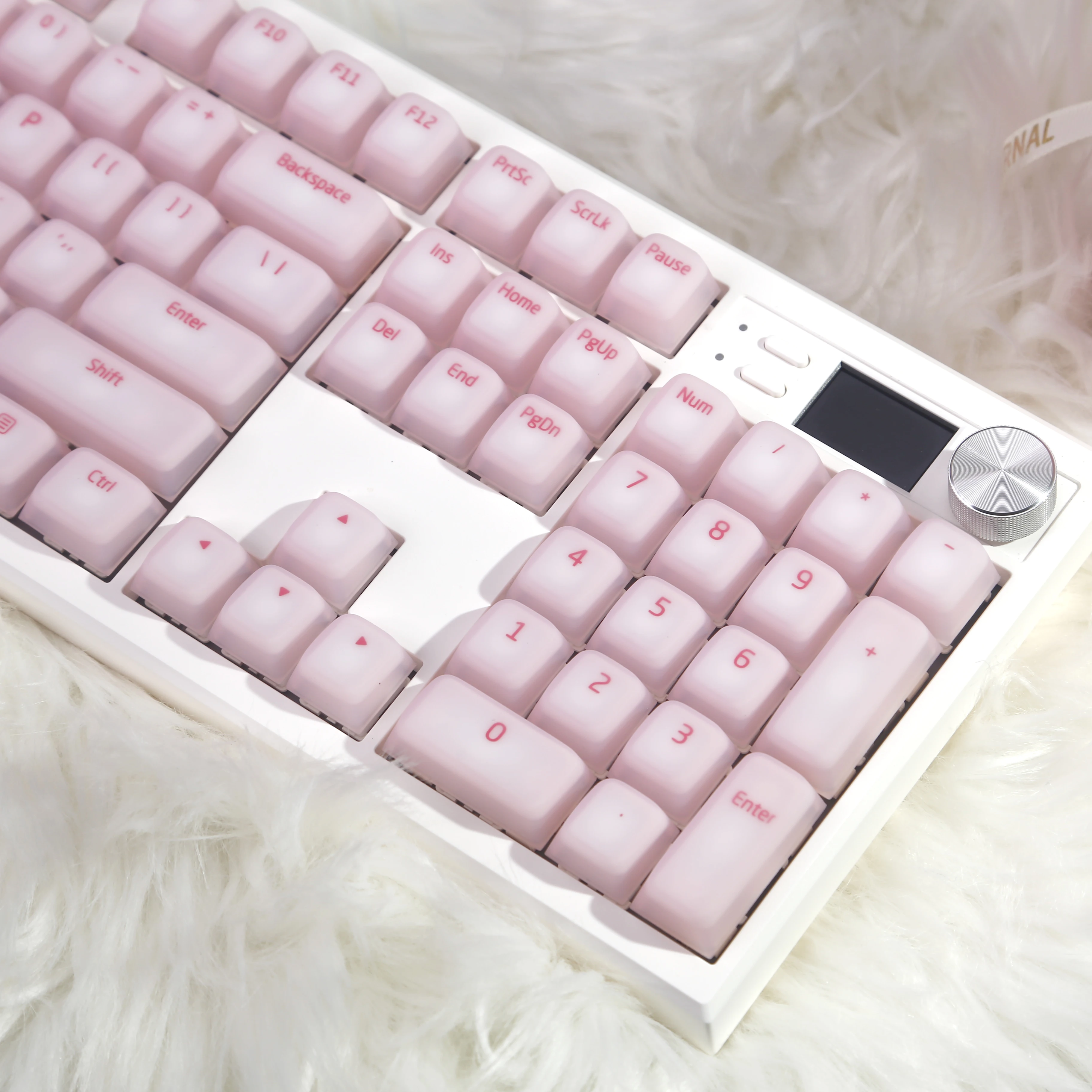 

Мягкие силиконовые кейкапы в форме вишни, 113 клавиш, милые розовые кейкапы для механических клавиатур с переключателями MX, раскладка 21/61/87/104/108