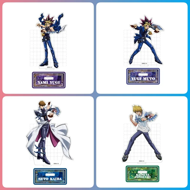 Yu-Gi-Oh! ANIME 15CM Acrylic Stand Model Figure Cosplay Plate Holder Topper Birthday Fans Christmas Desk Decor Gift Keychain