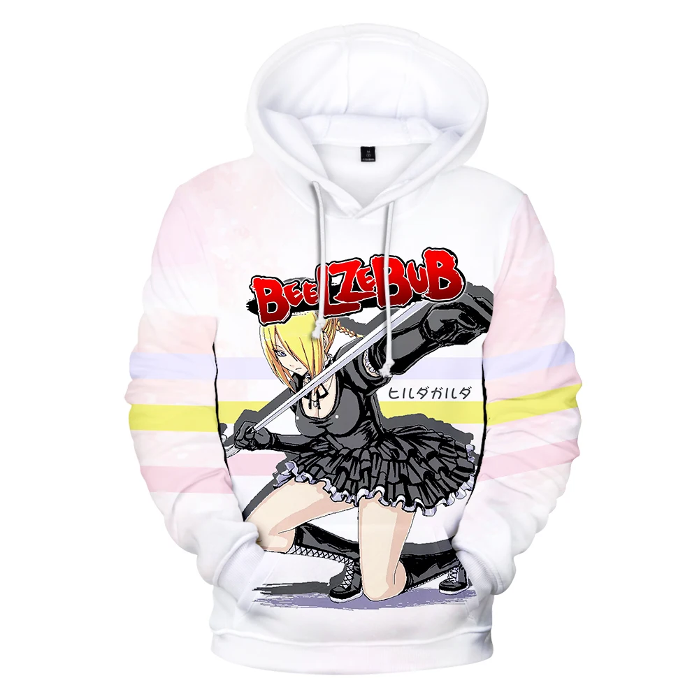 Beelzebub Manga Beruzebabu Hoodie 3D Long Sleeve Woman Man Sweatshirt Free Shipping Casual Style Japanese Anime Clothes