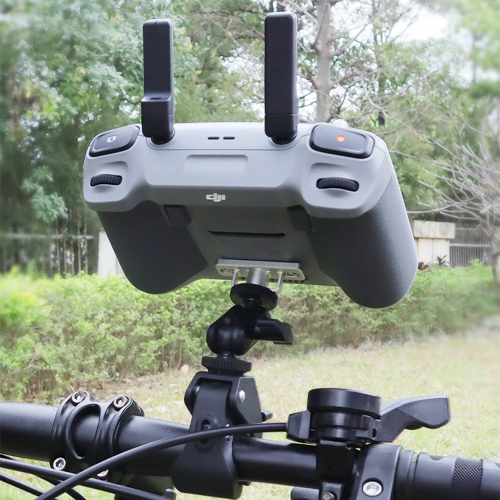 Remote Bike  Mount Holder Safety Riding Motorcycle Handlebar Holder Clip for DJI Air 3 /Mini 4 Pro RC 2 Drone Control Accessory