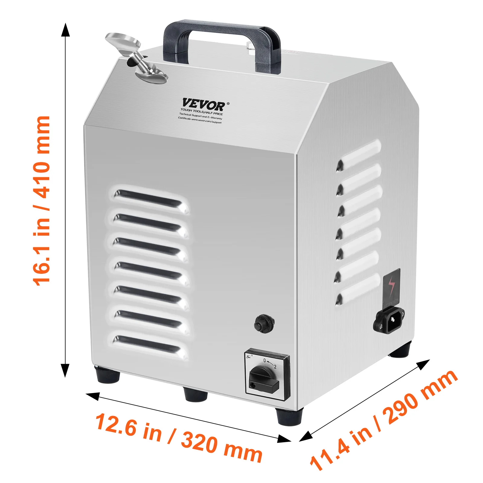 VEVOR Multifunctionele vleesverwerkingsmotor, geschikt voor vleesmixer, voor VEVOR handmatige vleesmixer BME60 900W roestvrij staal