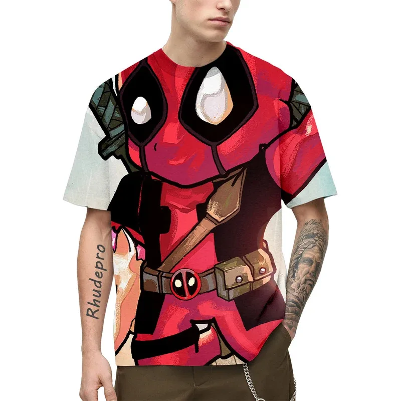 Miniso Superheroes Spider-Man T Shirt Summer Men T Shirts Popular Boys Girls Short Sleeve Casual Sports Top Spiderman Tee Shirts