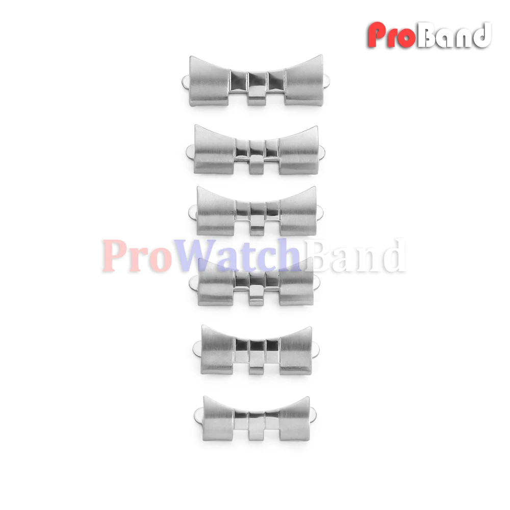Curved End Connector for Jubilee for Rolex for Seiko Stainless Steel Watch Band 18 19 20 21 22 24mm Replace Adapter Repair Links