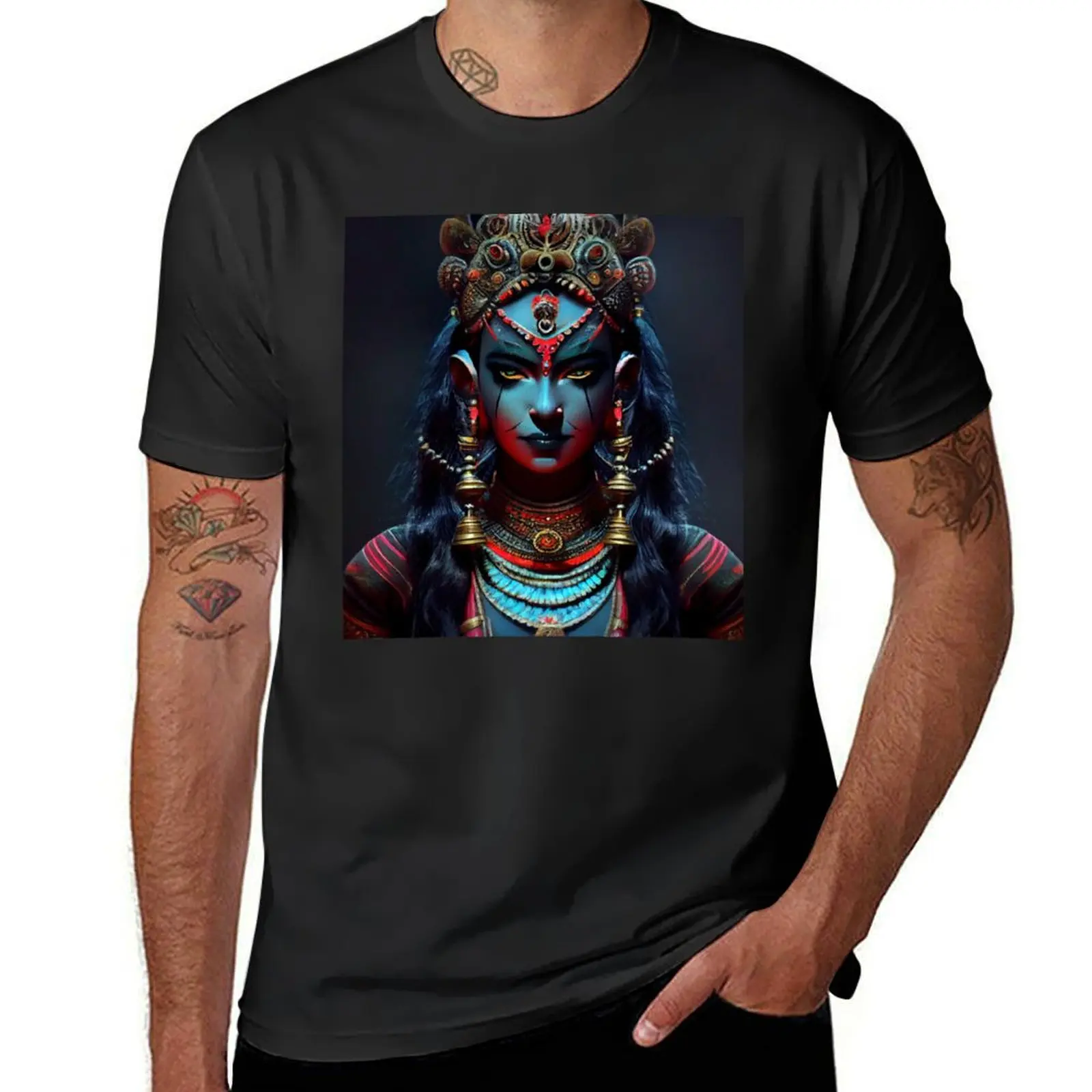 Goddess Kali poster, Kali Hindu Goddess T-Shirt boys whites Blouse hippie clothes mens t shirts casual stylish