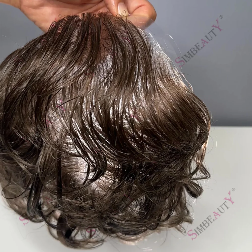 

Permier Male Hair Prosthesis Ultra-Thin 0.03mm Skin Wigs for Men 6'' Capillary Prosthesis Toupee 100% Human Hair Men's Hairpiece