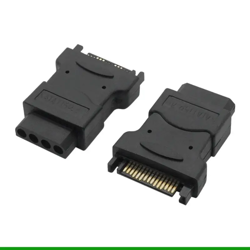U55C IDE 4Pin Female Power Adapters For SATAs Drive Easy Plugs Play ABS Computer Cable