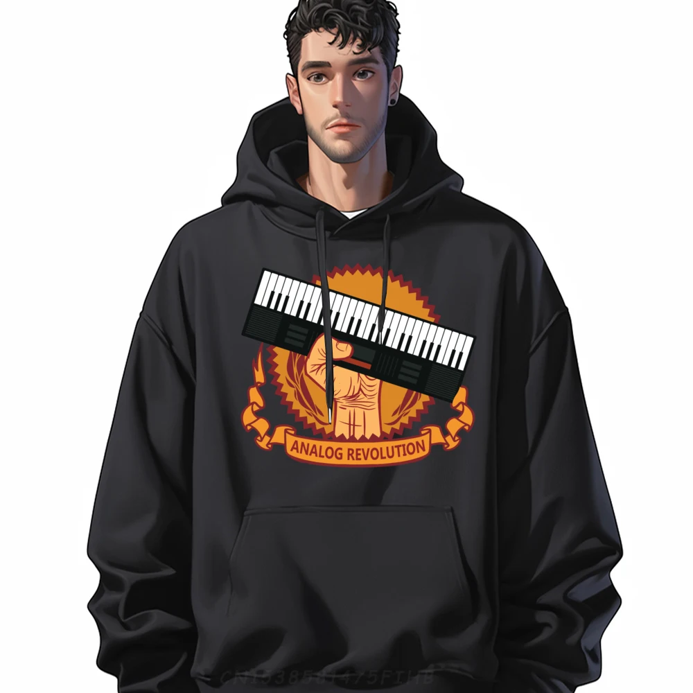 

Retro Synthesizer Music Analog Revolution Sync Techno Mens Clothing Plus Size Men's Sweatshirts