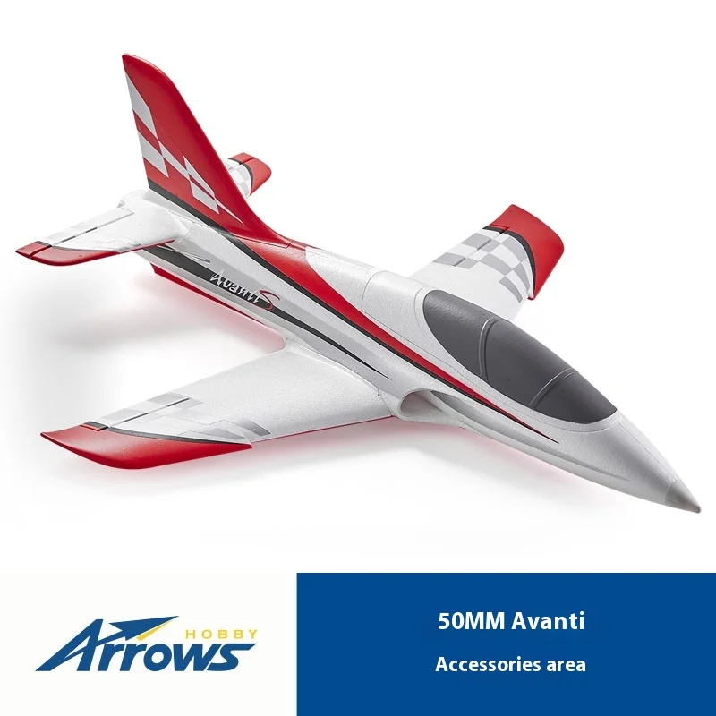 Blue Arrow 50mm Avanti Exclusive Accessory Body, Main Wings, Flat Tail Cockpit Cover, Nose Cover, Landing Gear Sticker