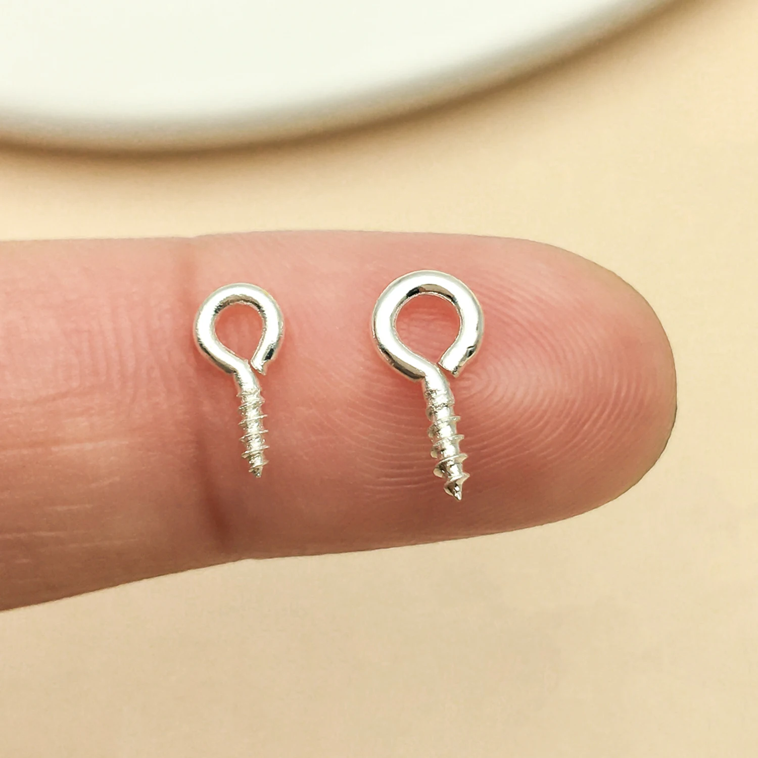 5pcs 18K Gold-Plated Copper Thick Sheep's Eye Studs Pendant Jewelry Making DIY Earrings Charms for Jewelry Bracelets Necklace view 2