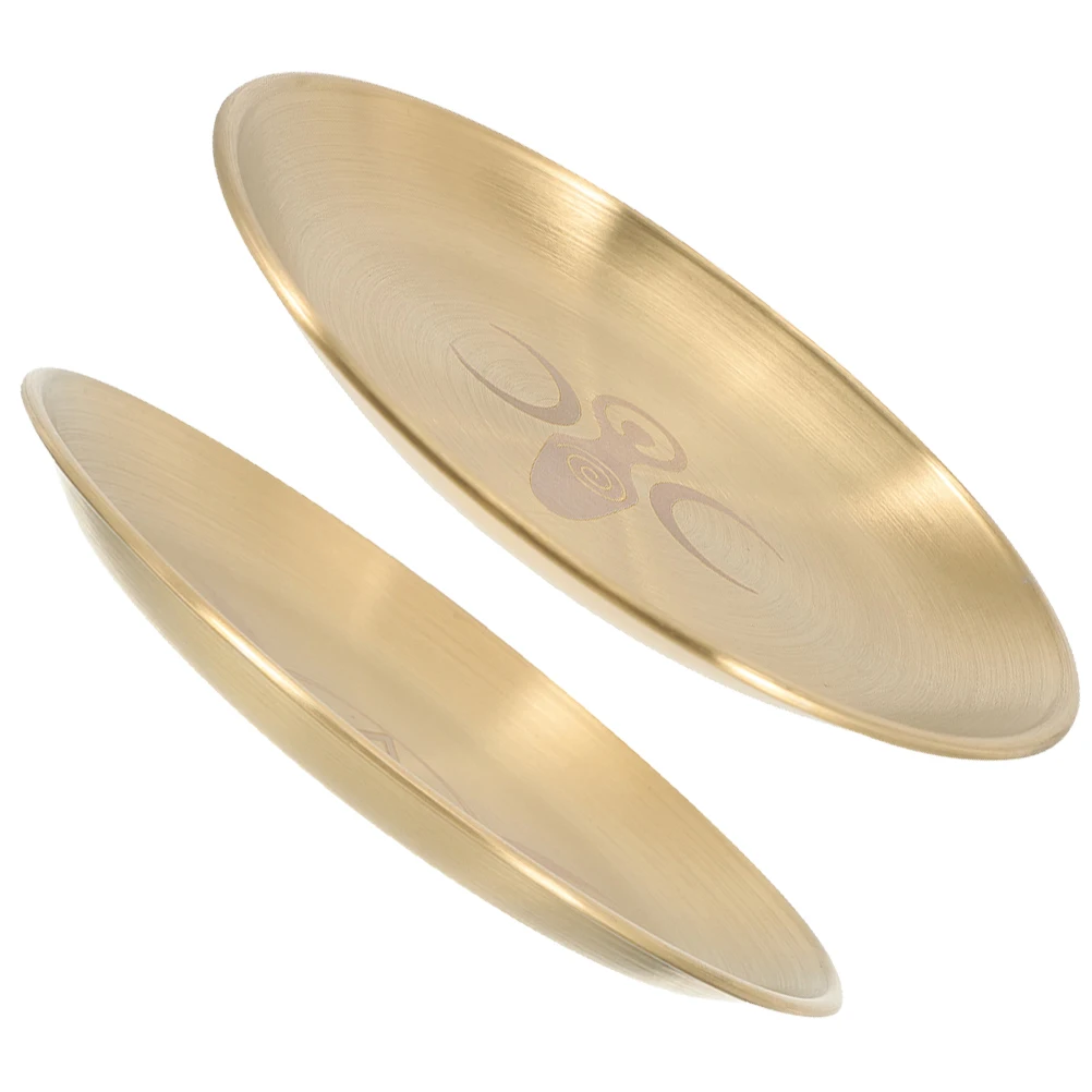 

2Pcs Three-Phase Moon Metal Altar Tray Polished Surface Decor Pentacle Tray Ritual Holder