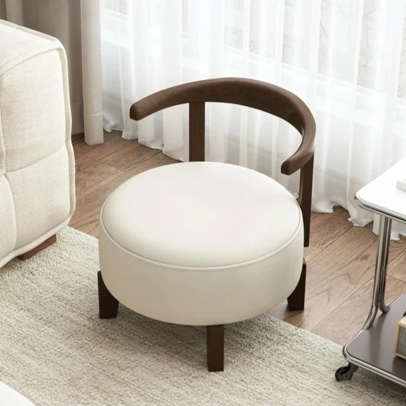 Spinning Round Makeup Stool Elegant Stylish Modern Design Makeup Stool Luxury Japanese Muebles Para La Sala Furniture Home