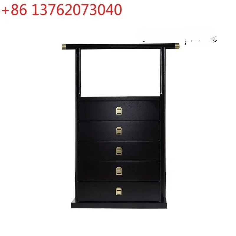 Modern new Chinese red sandalwood all solid wood carrying box, drawer type chest of drawers storage locker, three-bucket cabinet