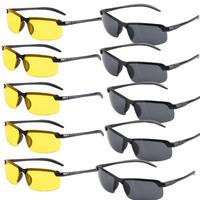 5X Anti-UV Night Vision Sunglasses Day Night Driving Glasses Sunglasses Men Fashion Outside Adult Eyewear Driver Driving Glasses