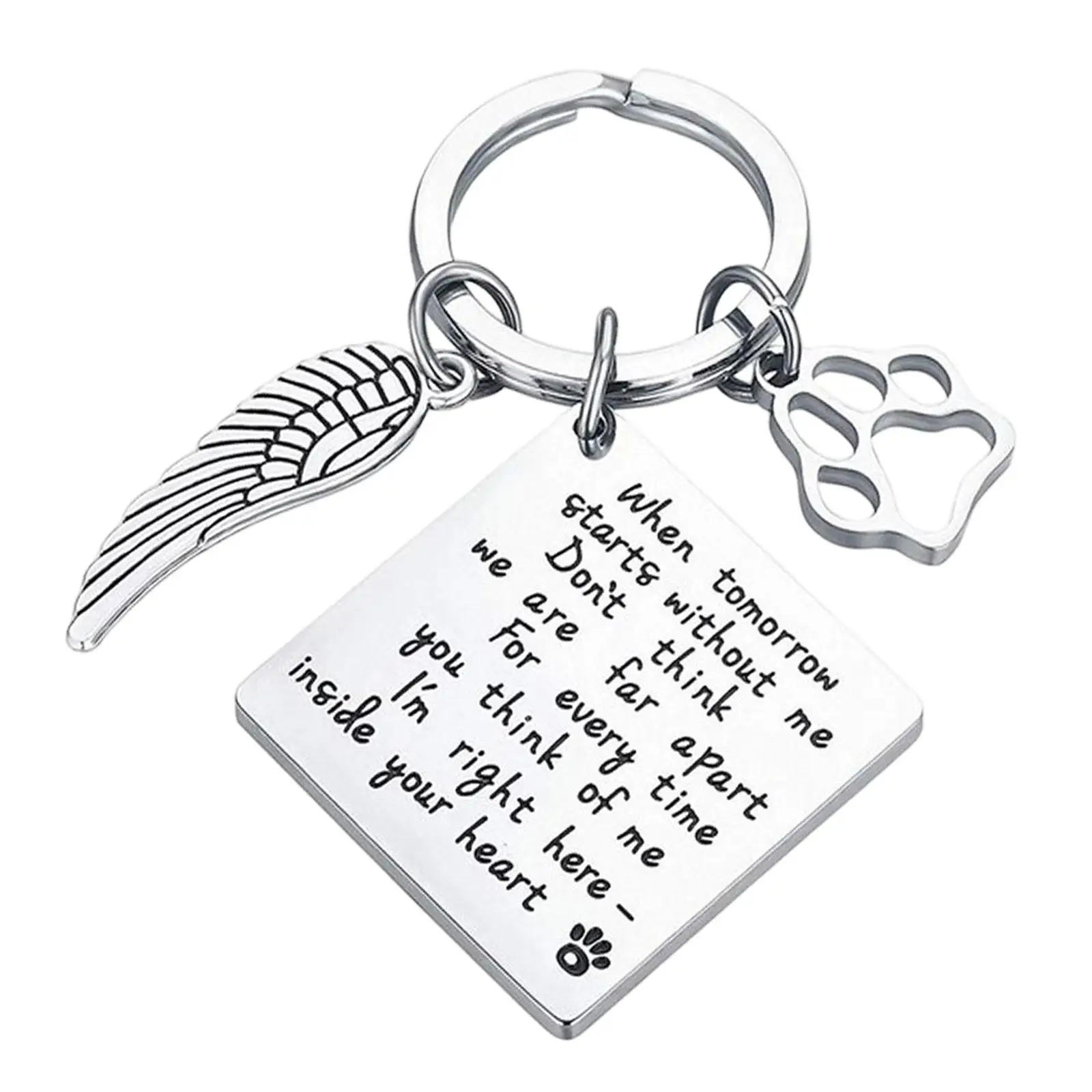 Pet Keychains Dog Memorial Gifts, Pet Dog Keyring Dog Jewelry Gift Presents Pet