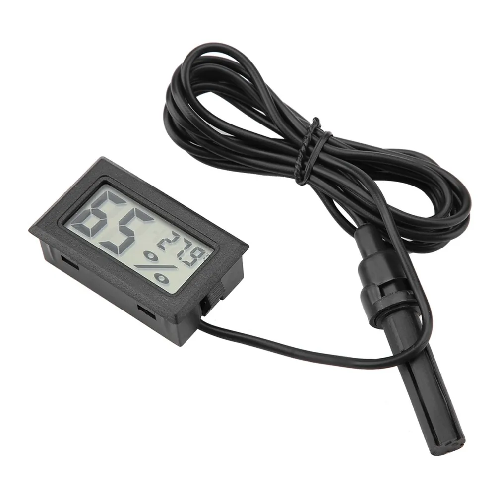 LCD LCD Thermometer Hygrometer External Probe Celsius Temperature Humidity Monitor Digital LED Probe Sensor