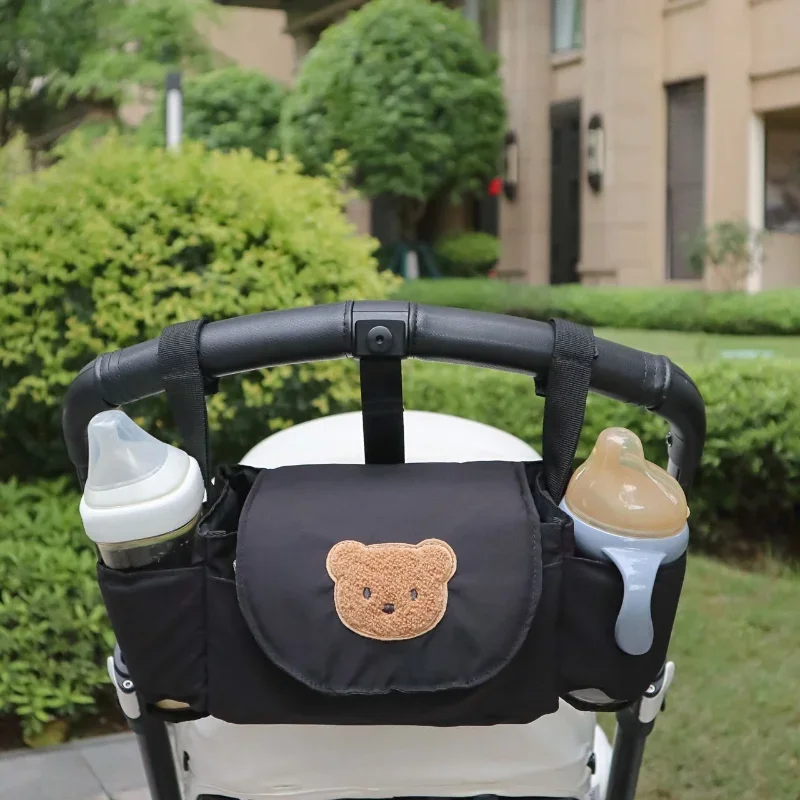 Portable multifunctional stroller mummy bag with baby bottle nappy organiser and storage bag