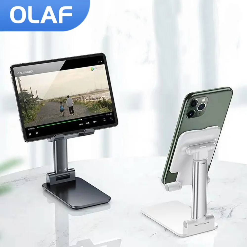 OLAF Desktop Phone Holder Foldable Mobile Phone Stand Tablet Support Telephone Desk Holder Stand For iPad iPhone Xiaomi Huawei