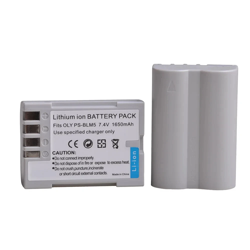 1650mAh PS-BLM5 BLM-5 PSBLM5 Li-ion Battery Pack for Olympus C-8080 C-7070 C-5060 E1 E500 E330 E3 E520 E510 E300