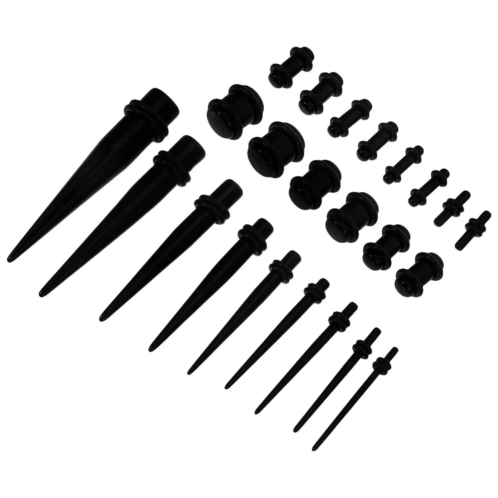 23Pcs Ear Stretchers Acrylic Ear Expanders Body Piercing Jewelry Safe Comfortable for Birthday Wedding Party Club