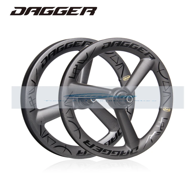 

select-dg carbon fiber three-knife disc brake wheel set 349 small wheel folding road bicycle wheels K3PLUS wheels