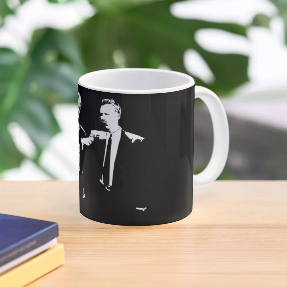 

Schopenhauer and Nietzsche - Fun Philosophy Shirt Coffee Mug Creative Cups Coffee Set Glass Cup