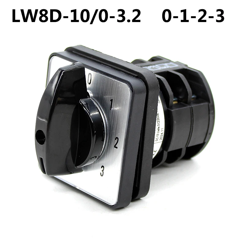 LW8D-10/0-3.2  8 Terminals 4 PositionsCam 0-1-2-3 Changeover Switch Reversing Rotary Switch 10A 660V