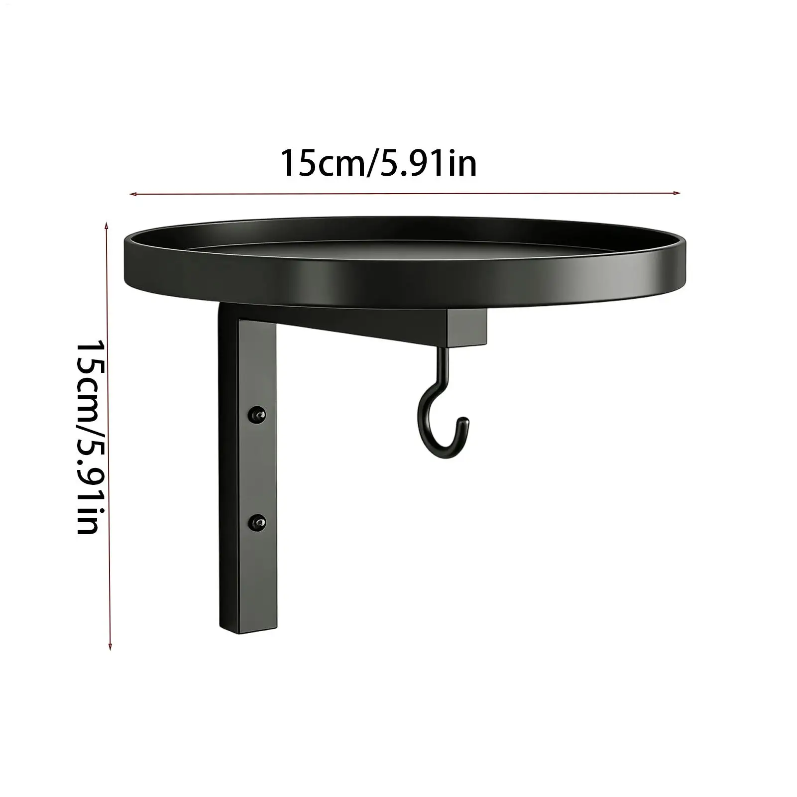 Metal Wall Mount Bird Feeder, Rustproof Wild Bird Seed Tray for Garden Patio, Outdoor Hanging Feeder for Parrot Finch Parakeet view 6