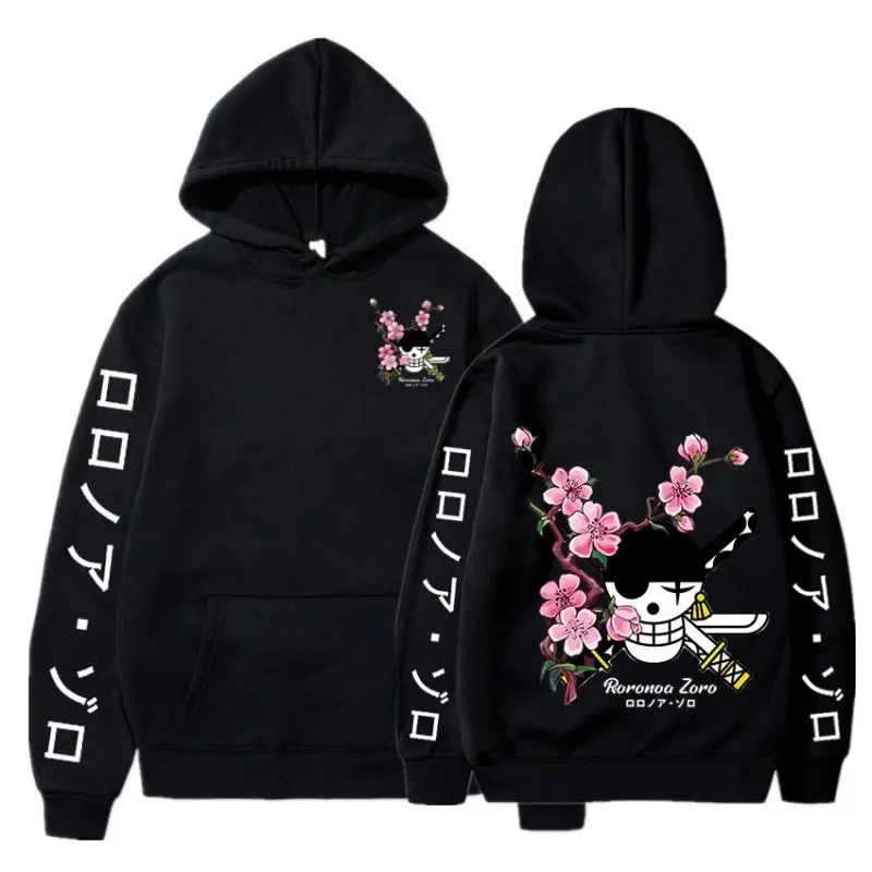 

The New Anime Hoodie with Fleece for Men and Women and Hoodies By The Famous Japanese Anime Zoro, One Piece