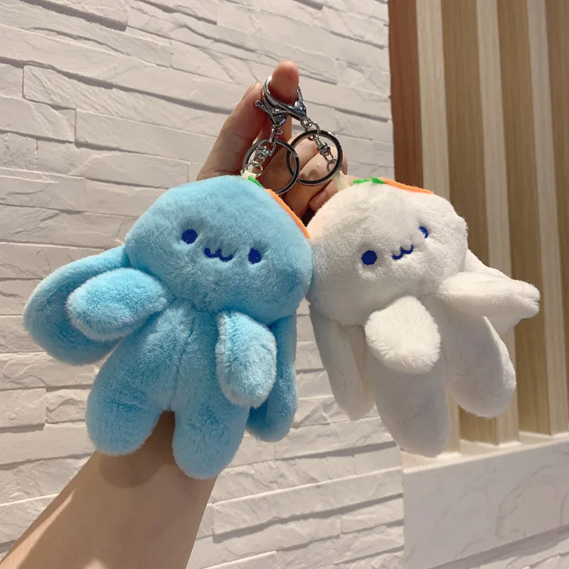 30pcs/lot Wholesale Cute Rabbit Keychain Plush Toy Street Stall Small Pendant Accessories,Deposit First to Get Discount,Pta420