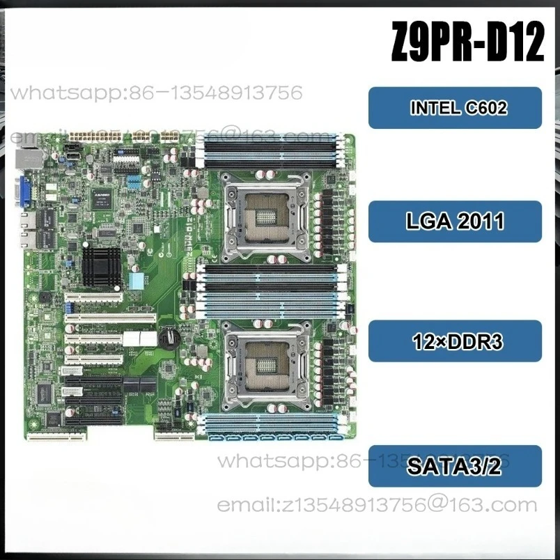 Z9PR-D12/4L server main board LGA2011 pin, dual-channel X79 main board spot