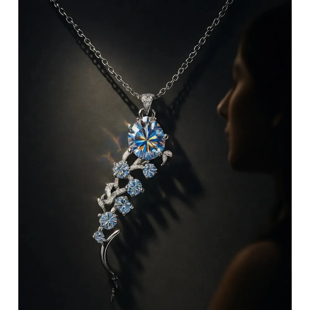 

Кольцо из муассанита D VVS1, многослойное, из стерлингового серебра 925 пробы с покрытием из белого золота 18 карат, обручальное кольцо для женщин