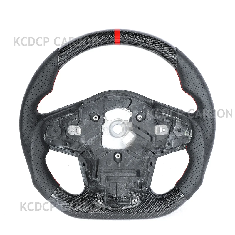 LED Carbon Fiber Steering Wheel Leather For Toyota 2020-2024 Supra GR A90 MKV MK5 MK4