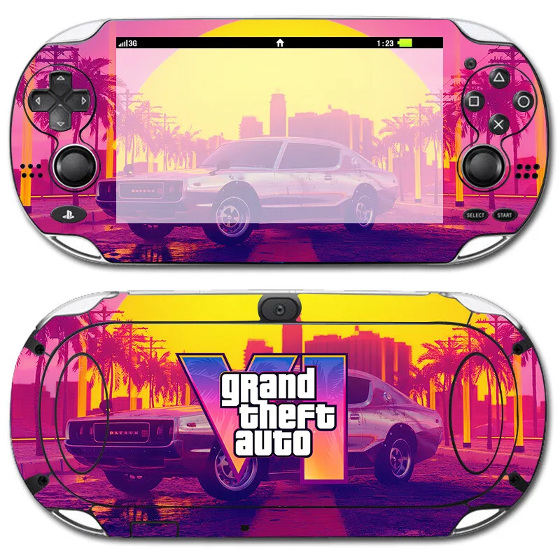 New Game  Vinyl Skin Sticker Protector For PSvita 1000 For PSv 1000 Decal Cover