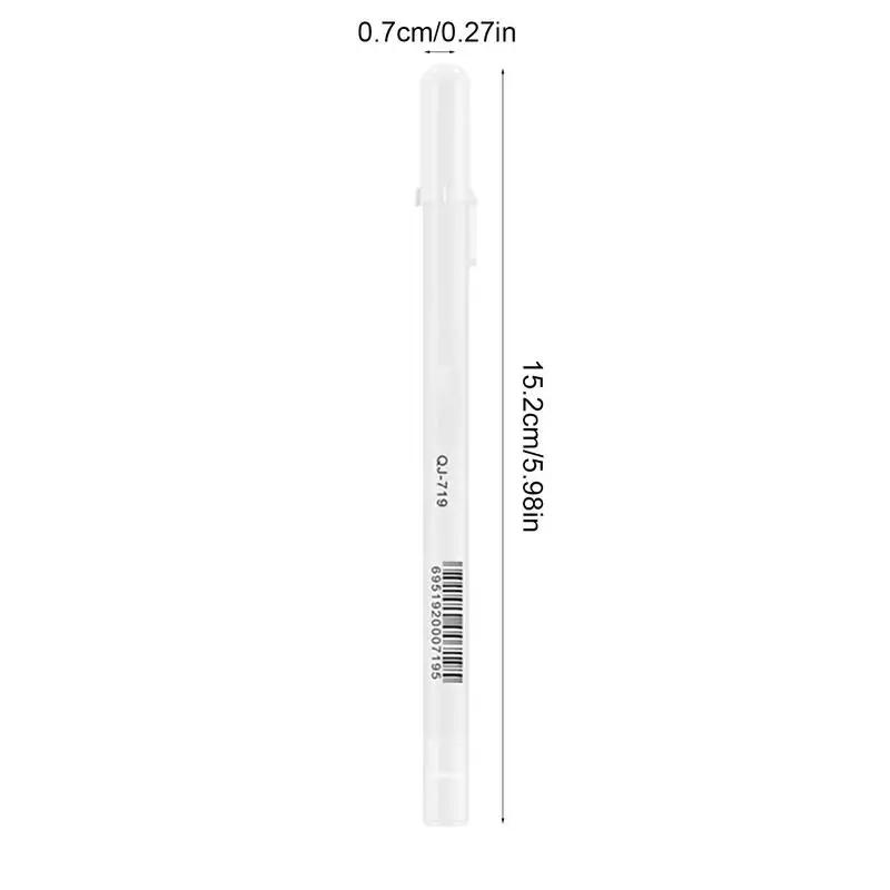 1 PC Creative สีขาวหมึกเจลปากกา Highlight MARKER ปากกา 0.8 มม.เคล็ดลับสําหรับนักเรียนเครื่องเขียน Art Writing อุปกรณ์โรงเรียน