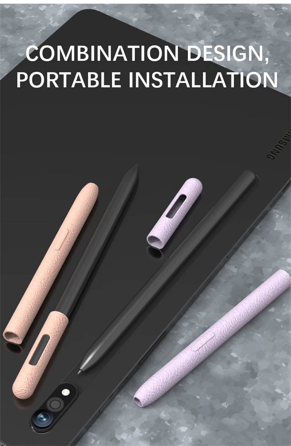 Federmäppchen für Samsung Galaxy Tab S11 Ultra S10 S9 S8 S7 S6 Lite Tablet Stylus Schutzhülle Weiche Silikon stoßfeste Hülle – Detail 7