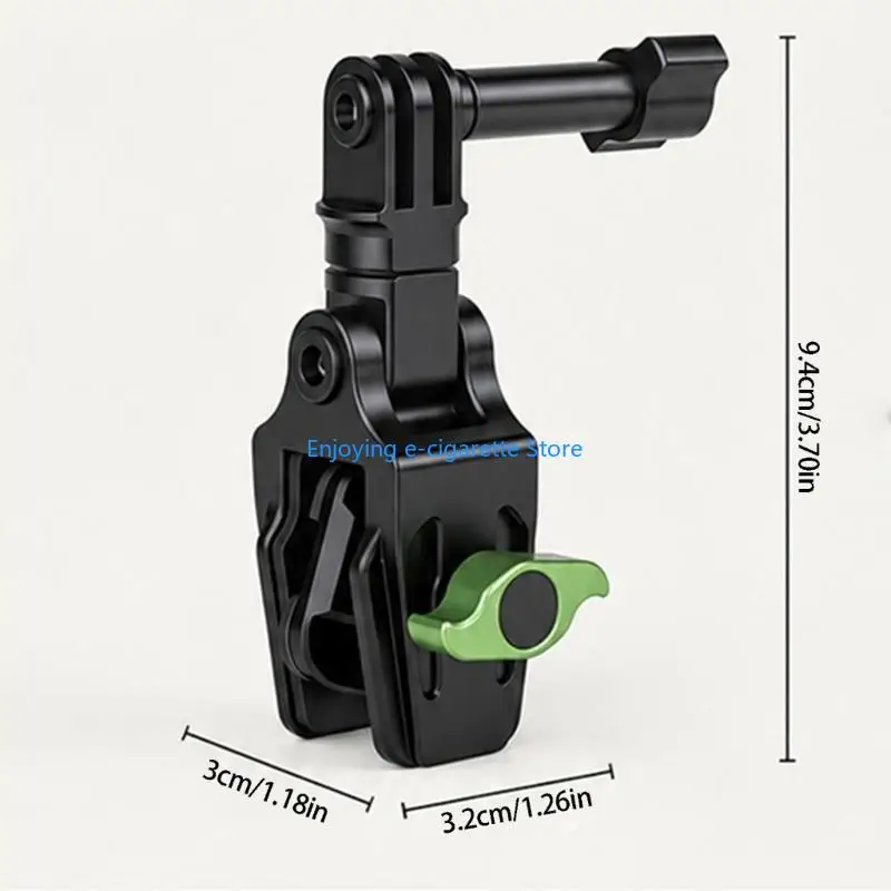 Motorrad-Windschutzscheiben-Action-Kamerahalterung, Aluminium-Klemmhalterung mit Gelenkgabelgelenk für Straßenaufnahmen und den – Detail 6