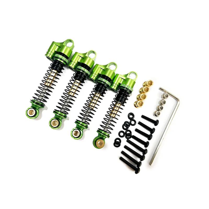 For FMS FCX24 Metal 43mm Shock Non Oil Pressure 1/24 RC Crawler Car Upgrades Parts Accessories,Green