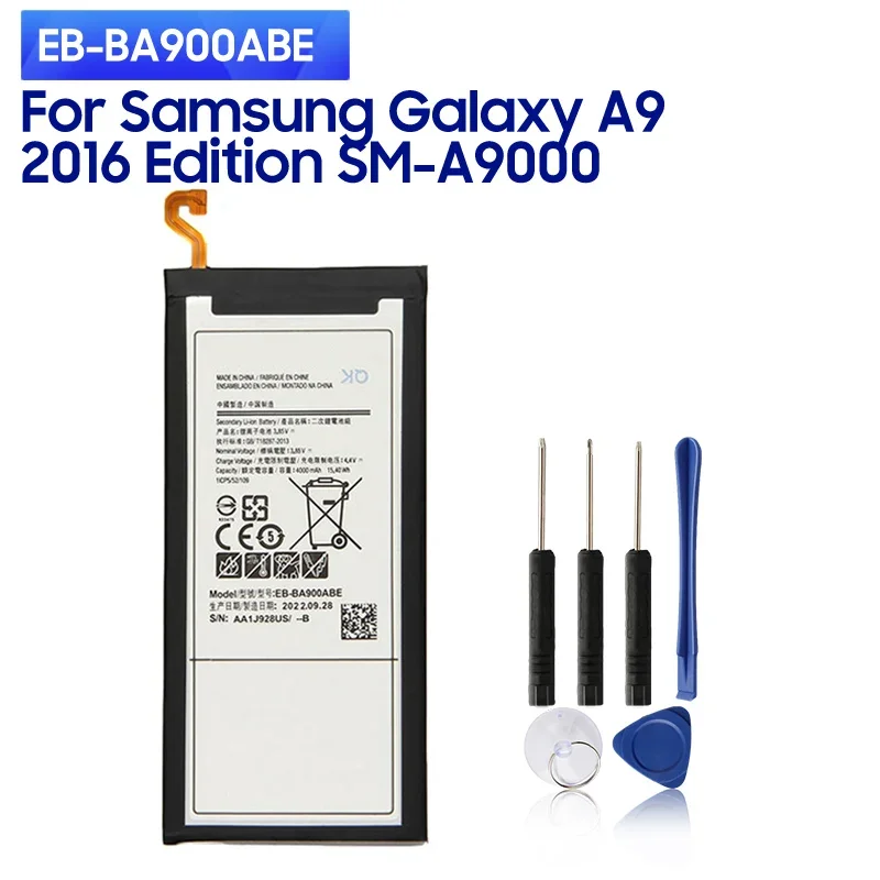 NEW Replacement Battery EB-BA900ABE For Samsung Galaxy A9 2016 Edition A9000 SM-A9000 SM-A900F Phone Batteries 4000mAh