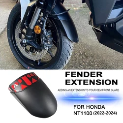 Motorcycle For Honda NT 1100 NT1100 2022-2024 Accessories Front Fender Mudguard Extender Extension