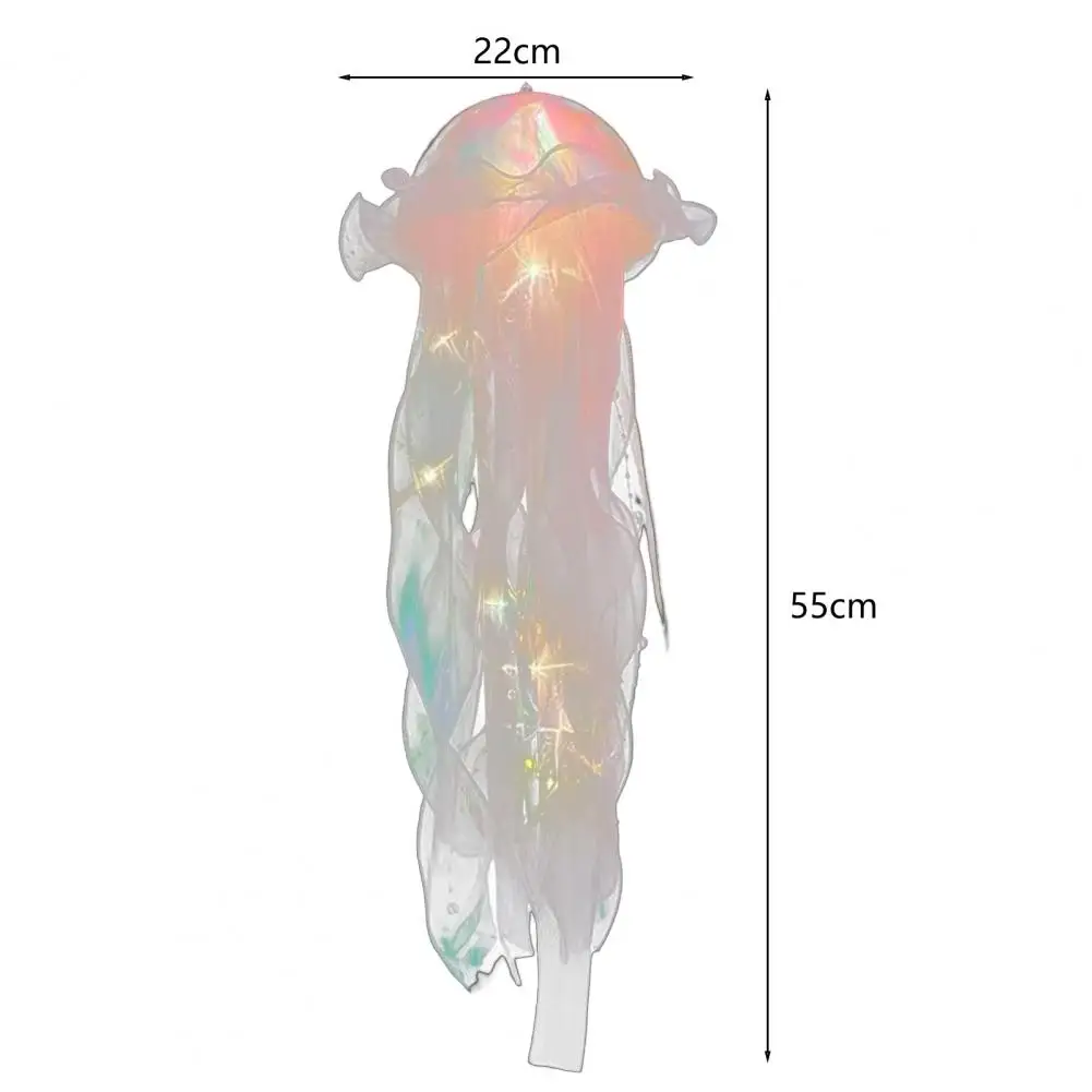 Meduza wisiorek meduza lampa Led miękkie oświetlenie zasilanie bateryjne wisząca latarenka prezent świąteczny dekoracji partii