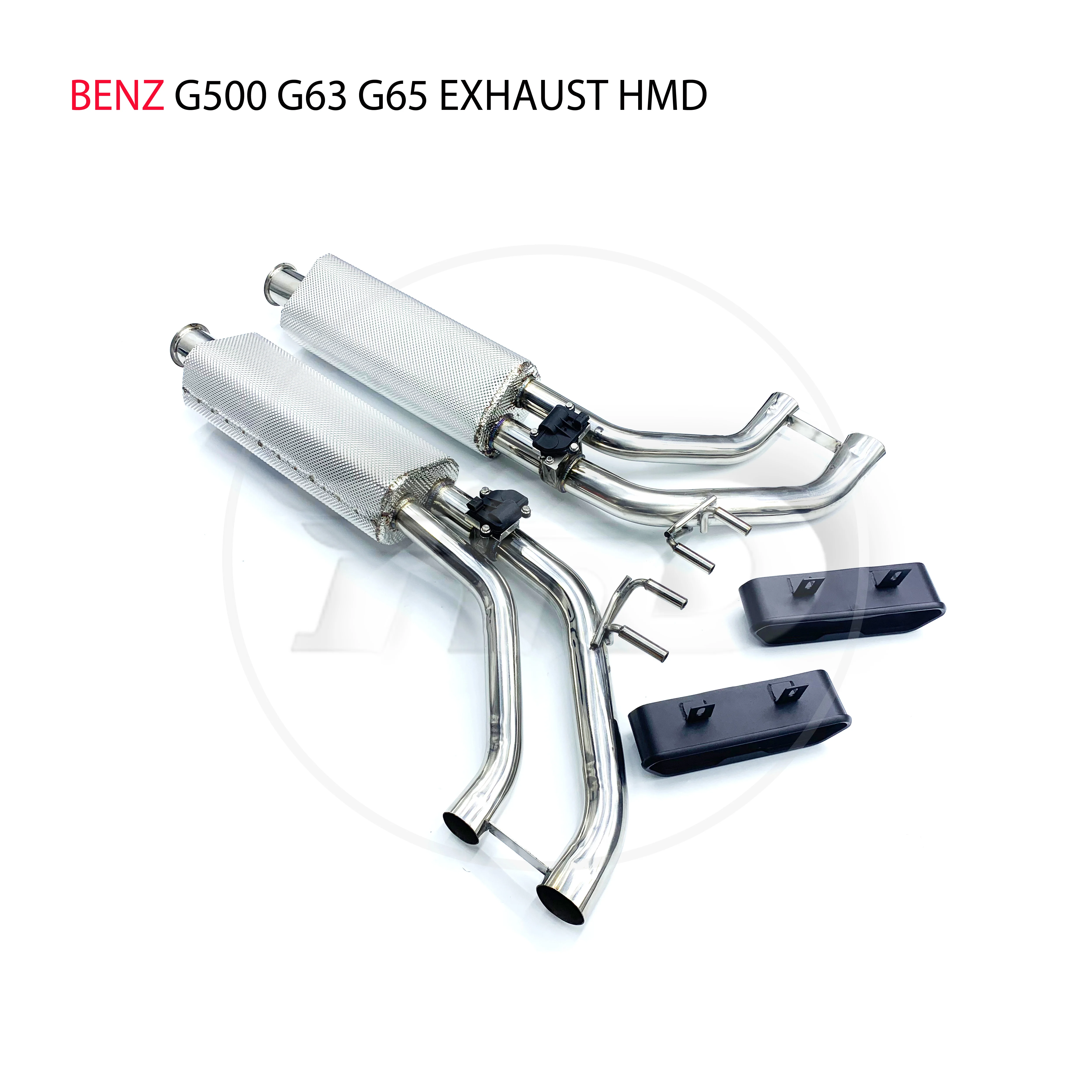 HMD Stainless Steel Exhaust System Four Or Six Out Catback Is Suitable For Benz G500 G63 G65 Modification Electronic Valve