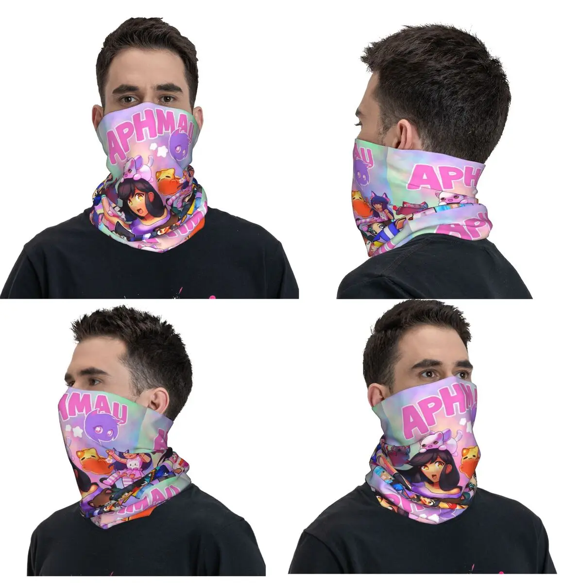 Aphmau - Cute Art Bandana Neck Cover Printed Wrap Scarf Warm Cycling Scarf Cycling For Men Women Adult Breathable