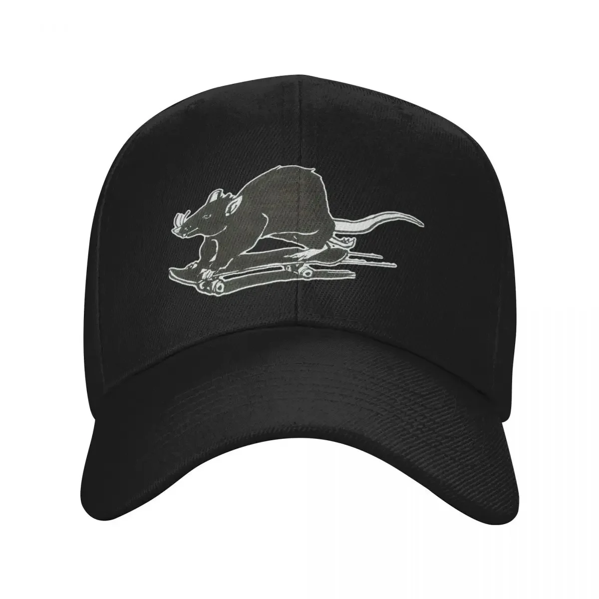 

Skater Rat Baseball Cap fun hats Ball Cap Visor Luxury Woman Men's