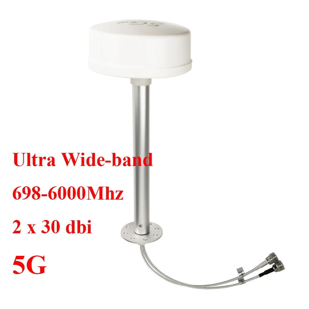 The Lastest 4G 5G antenna feed 698-6000mhz UWB antenna stc zain Mobily zte 5g Saudi Arabia