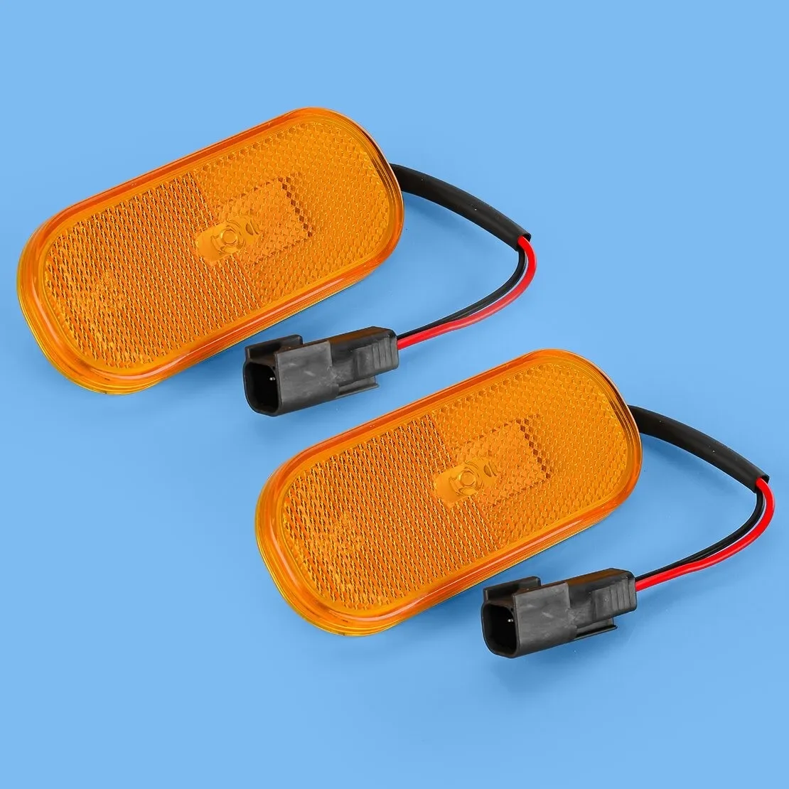 2Pcs Amber Front Side Marker Light 1832493 BK31-15442-CB For Ford Transit MK8 Jumbo 2014-2024 Car Turn Signal Light Replacement